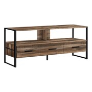 MONARCH SPECIALTIES Tv Stand, 48 Inch, Console, Storage Drawers, Living Room, Bedroom, Laminate, Brown I 2619